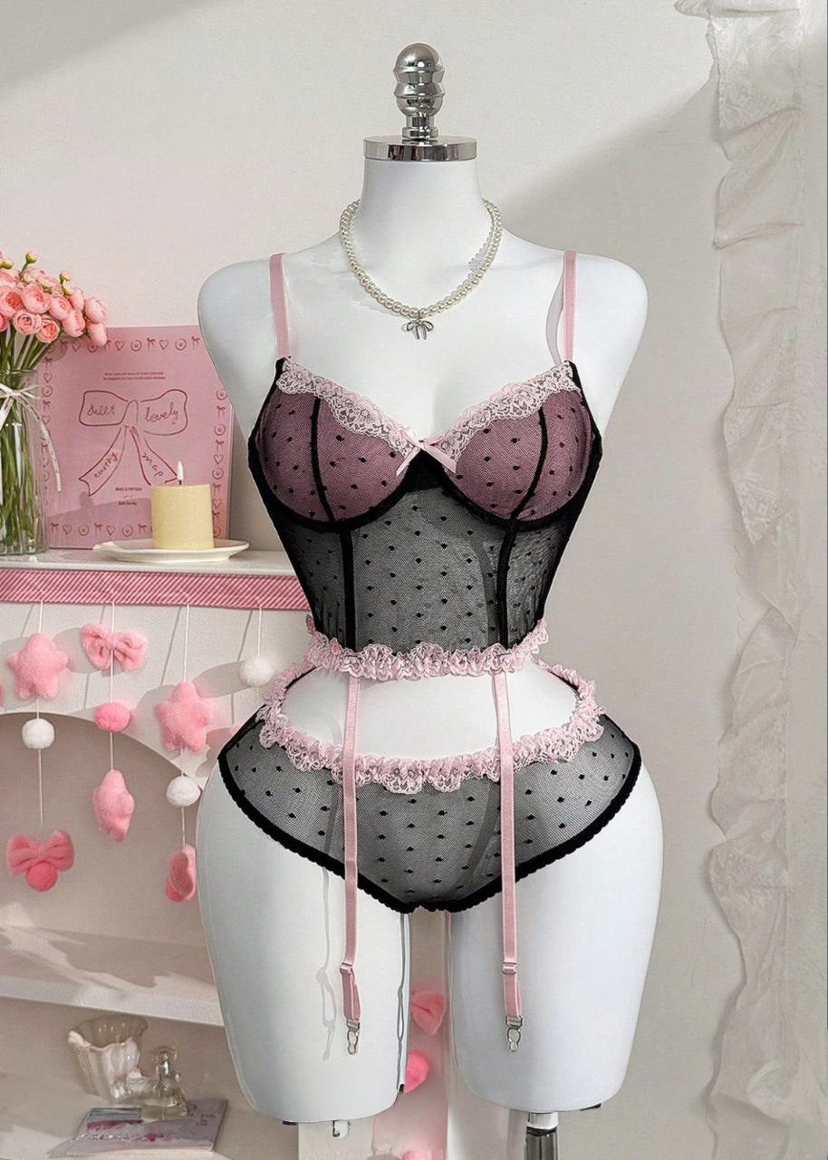 PetitDoll Bow Mesh 2-Piece Set