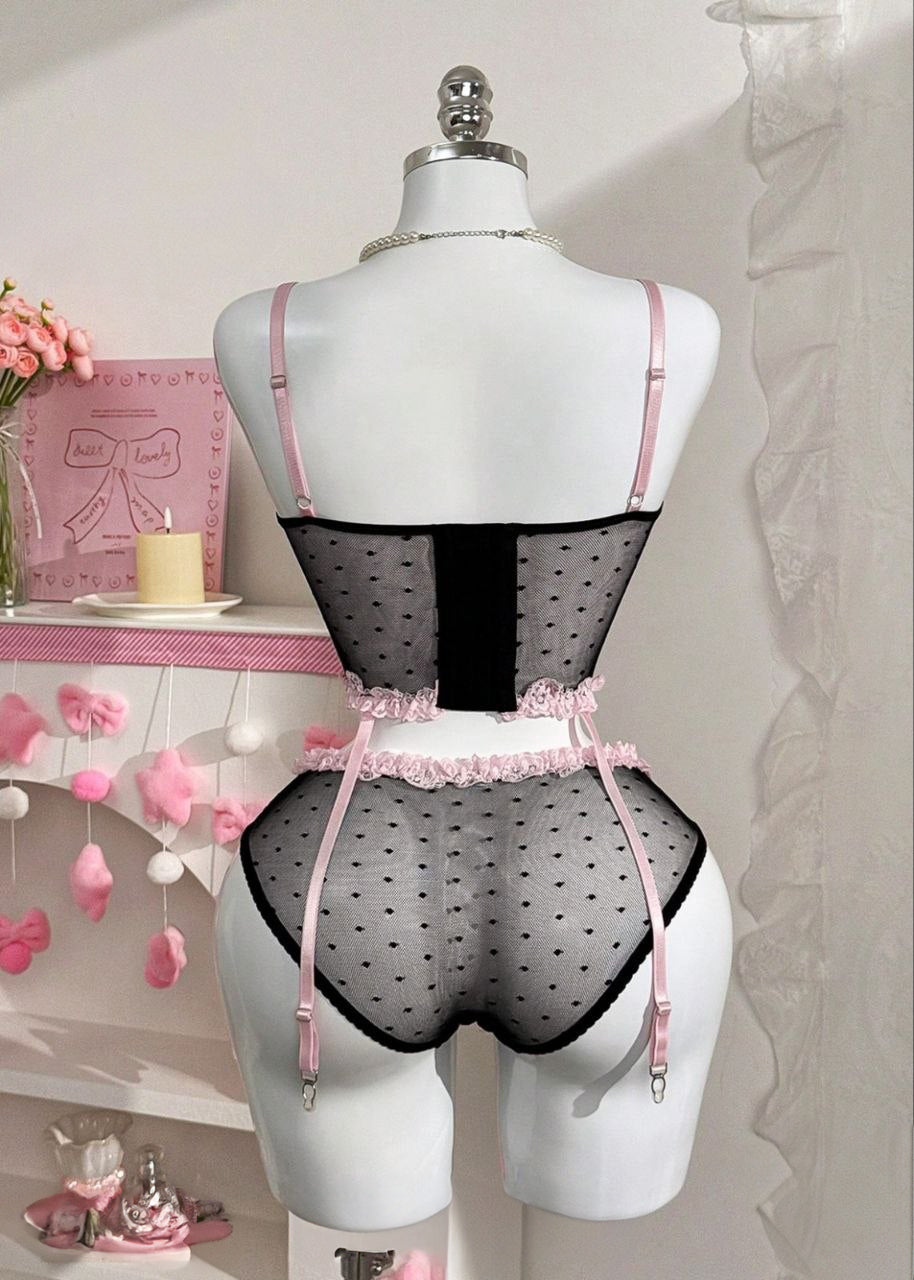 PetitDoll Bow Mesh 2-Piece Set