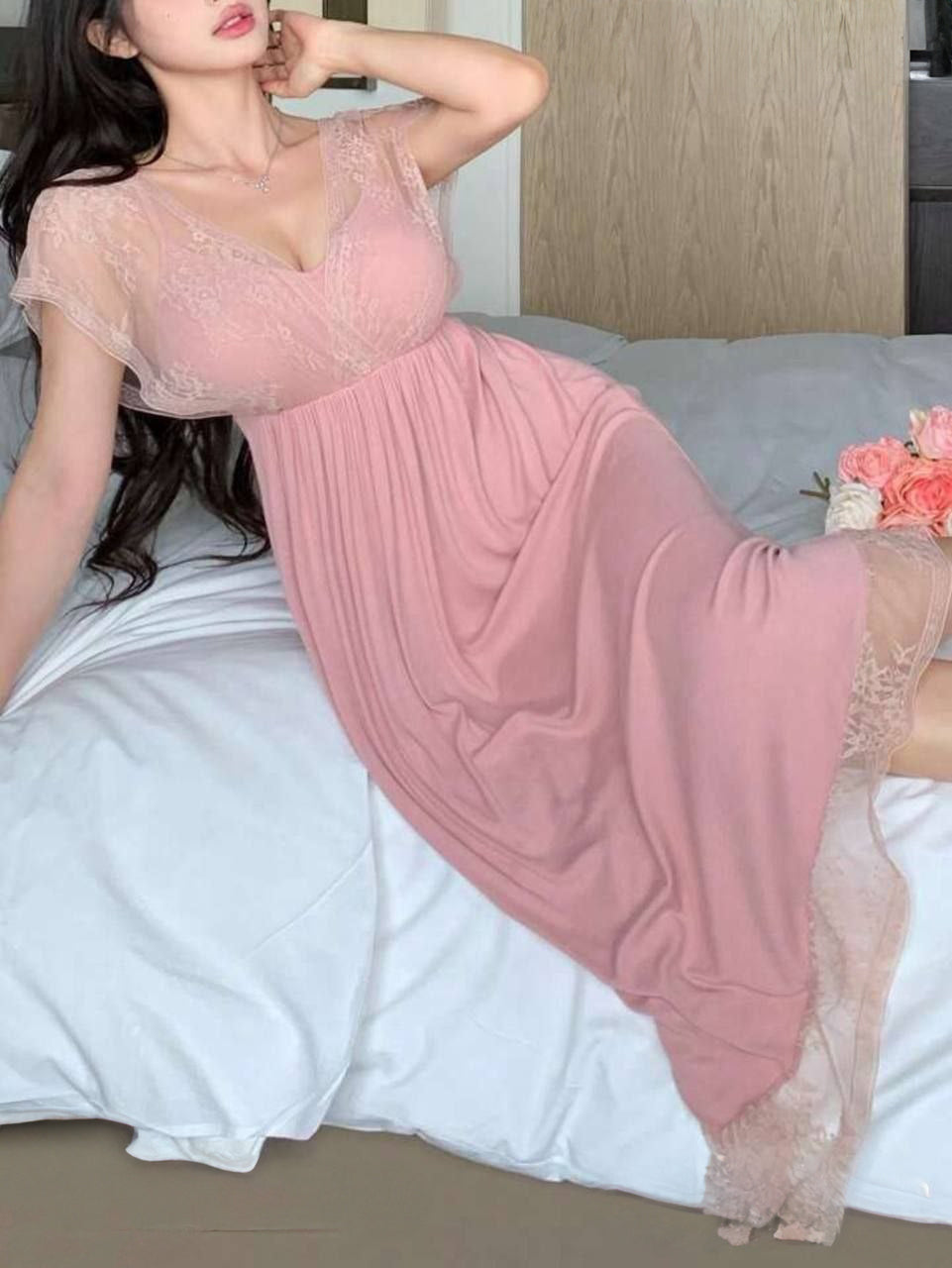 Lace Cami Long Nightdress